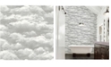 Brewster Home Fashions Solst Cloud Wallpaper - 396" x 20.5" x 0.025"
